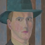 Selbstbildnis, 1922, Öl auf Malpappe, 27 x 34 cm