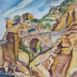 Brücke auf Ischia/ Sant' Angelo, 1939, Aquarell, 48 x 66 cm
