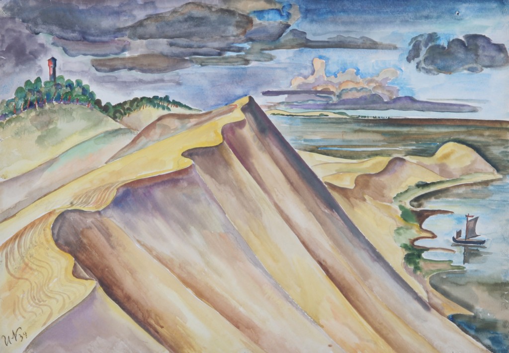 Kurische Nehrung, 1934, Öl auf Resopal, 59 x 43 cm