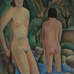 Zwei Badende, 1929, Öl auf Leinwand, 36 x 46 cm