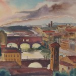 Florenz, 1937, Aquarell, 66 x 48,5 cm