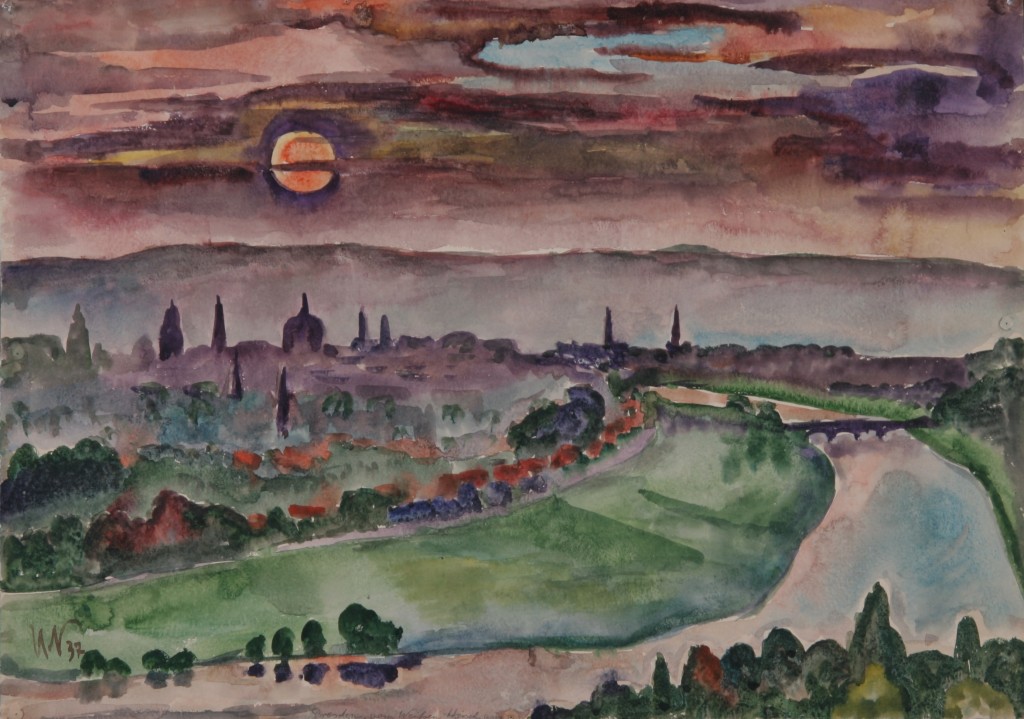 Dresden, 1937, Aquarell, 50 x 70 cm